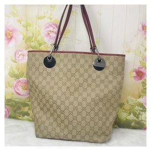Authentic Gucci Monogram Tote Medium Bag